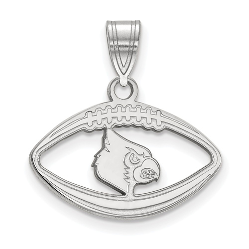 University of Louisville Cardinal Football Pendant Sterling Silver