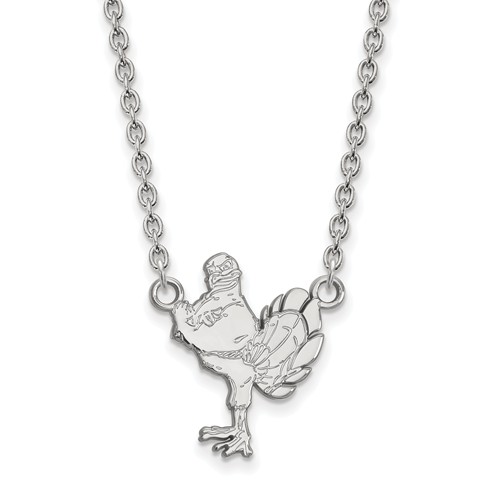 Sterling Silver Virginia Tech HokieBird Necklace