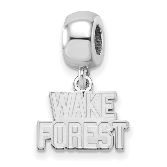 Wake Forest University Tiny Dangle Bead Sterling Silver