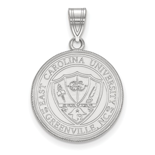 East Carolina University Crest Pendant 3/4in Sterling Silver