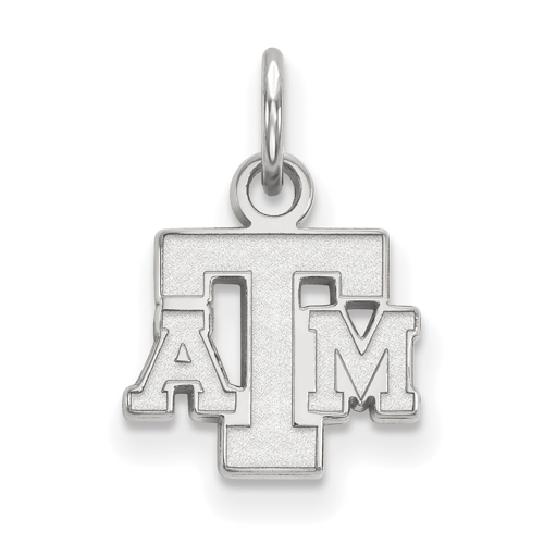 Sterling Silver 3/8in Texas A&M University Pendant