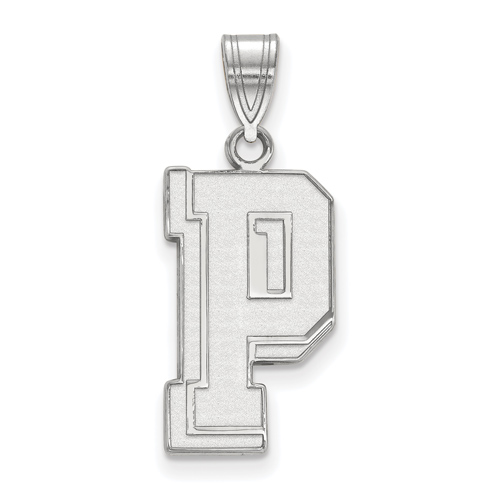 Sterling Silver 3/4in University of Pittsburgh P Pendant