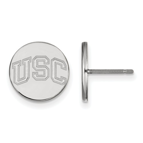 University of Southern California XS Round Earrings Sterling Silver