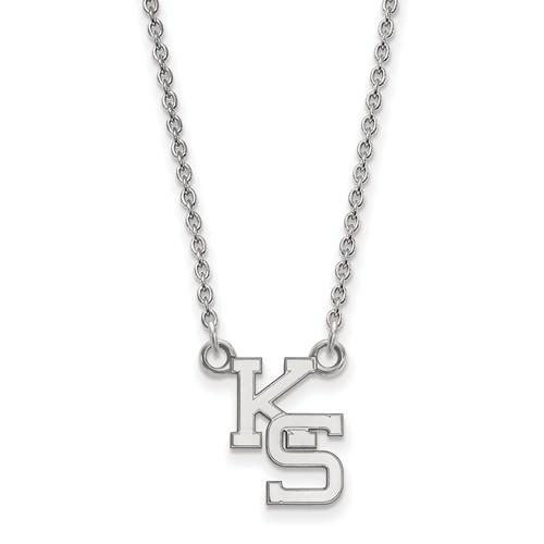 Kansas State University KS Necklace Sterling Silver