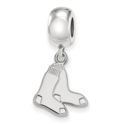 Sterling Silver Boston Red Sox Small Dangle Bead