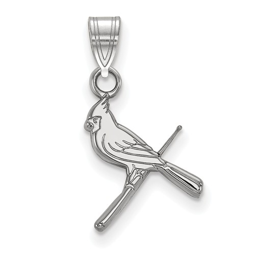 Sterling Silver 1/2in St. Louis Cardinals Bird Pendant