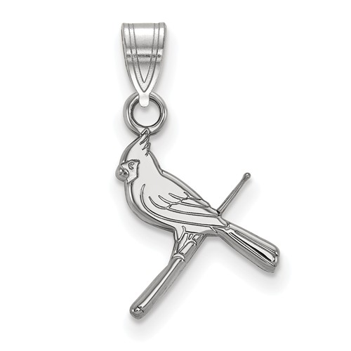 10kt White Gold 1/2in St. Louis Cardinals Bird Pendant