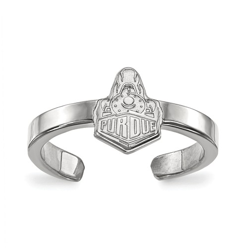 Sterling Silver Purdue University Boilermakers Toe Ring