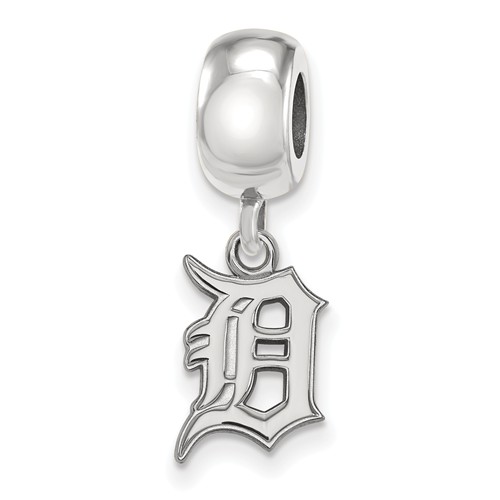 Sterling Silver Detroit Tigers Small Dangle Bead 