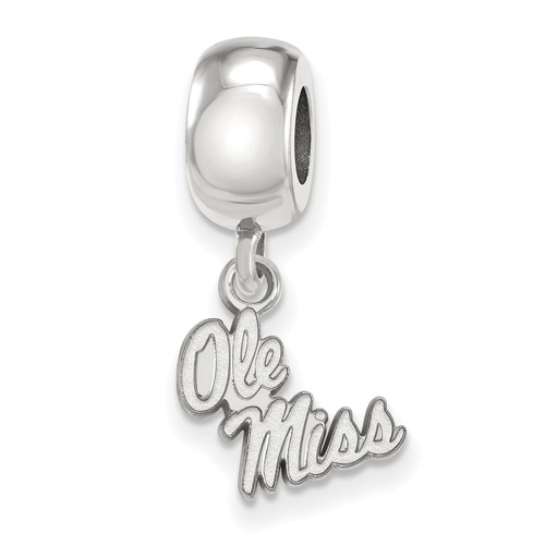 Sterling Silver Ole Miss Extra Small Dangle Bead