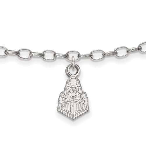 Sterling Silver Purdue University Boilermakers Anklet