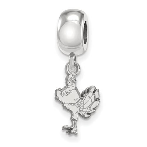 Sterling Silver Virginia Tech HokieBird Small Dangle Bead