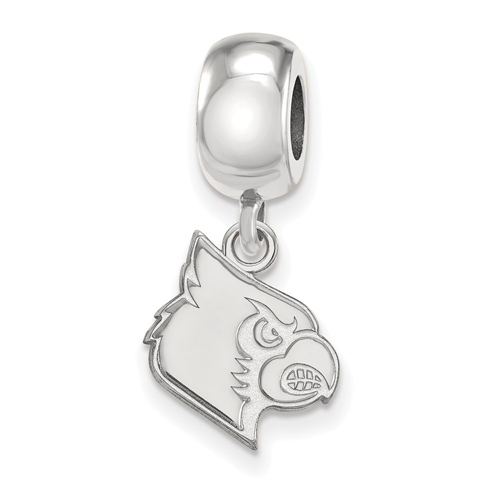 Sterling Silver University of Louisville Cardinal Dangle Bead