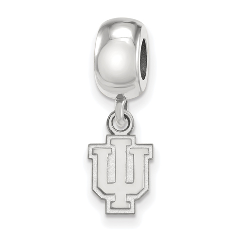 Sterling Silver Indiana University Extra Small Dangle Bead
