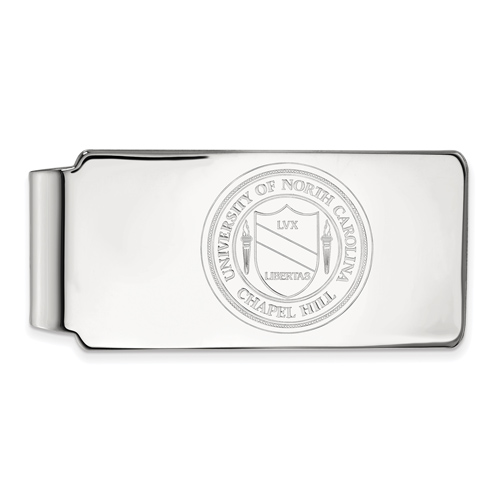 Sterling Silver University of North Carolina Crest Money Clip