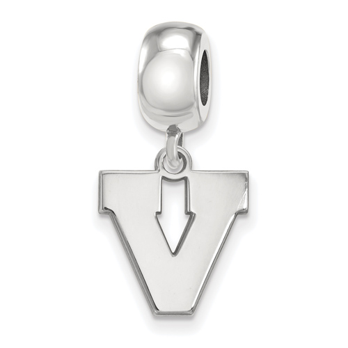 Sterling Silver University of Virginia V Dangle Bead Charm