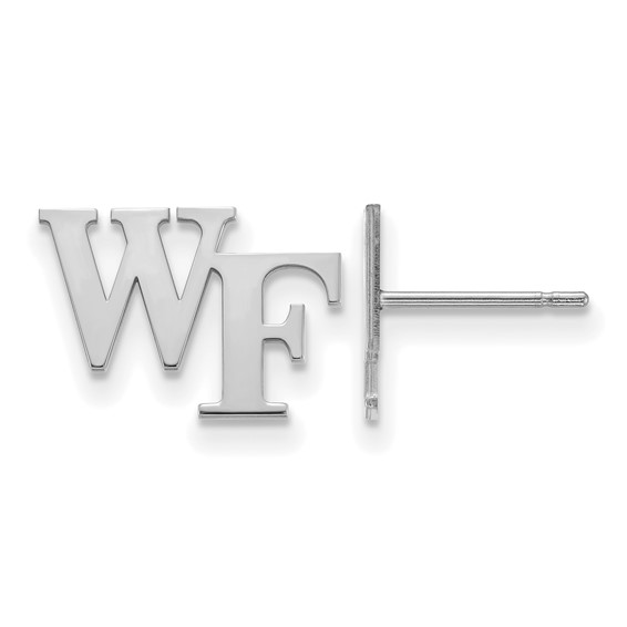 Wake Forest University WF Tiny Earrings Sterling Silver