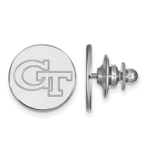 Sterling Silver Georgia Tech Lapel Pin