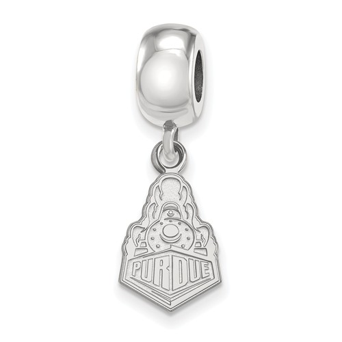 Sterling Silver Purdue University Boilermakers Small Dangle Bead
