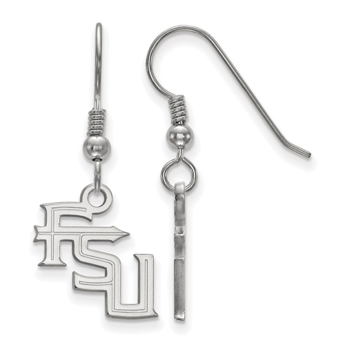 Sterling Silver Florida State University FSU Small Dangle Earrings