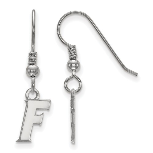 Sterling Silver University of Florida F Extra Small Dangle Earrings