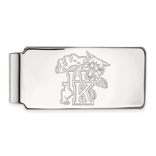 Sterling Silver University of Kentucky Wildcat Money Clip