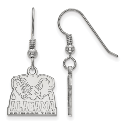 Sterling Silver University of Alabama Big Al Dangle Wire Earrings