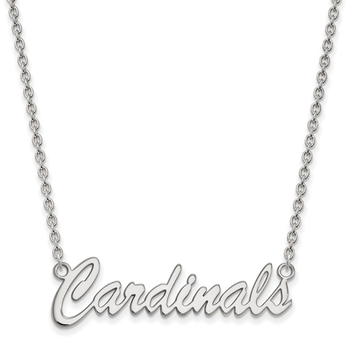 Sterling Silver Cardinals Pendant with 18in Chain