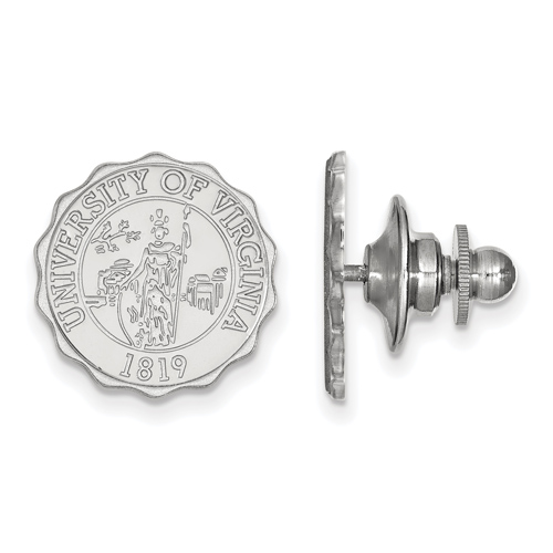Sterling Silver University of Virginia Crest Lapel Pin