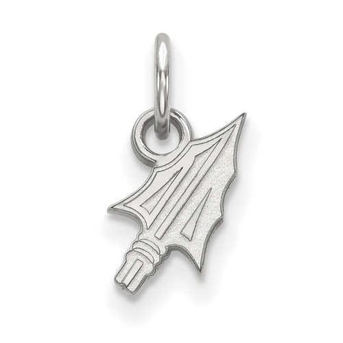 Sterling Silver 3/8in Florida State University Arrowhead Pendant