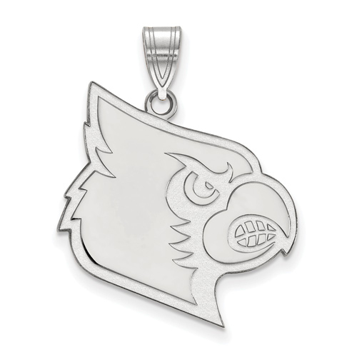 10k White Gold 1in University of Louisville Louis Pendant
