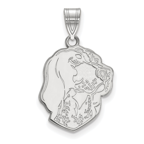 Sterling Silver 3/4in University of Tennessee Smokey Pendant
