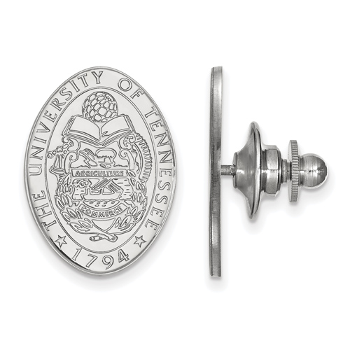 Sterling Silver University of Tennessee Crest Lapel Pin