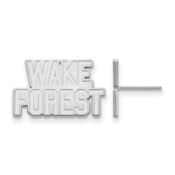 Wake Forest University Logo Post Earrings Sterling Silver