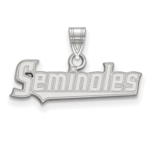 14kt White Gold Florida State Seminoles Small Pendant