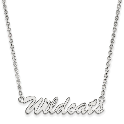 Sterling Silver Wildcats Pendant with 18in Chain