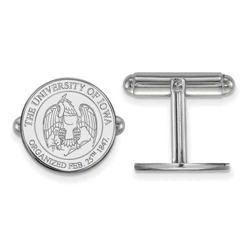 University of Iowa Seal Cuff Links Sterling Silver