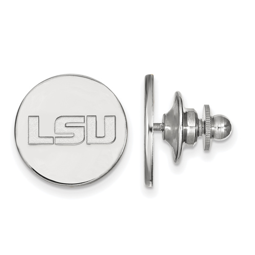 Sterling Silver Louisiana State University Logo Lapel Pin