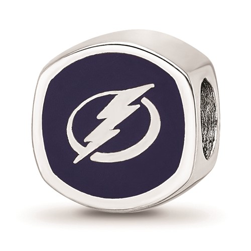 Sterling Silver Tampa Bay Lightning Bead