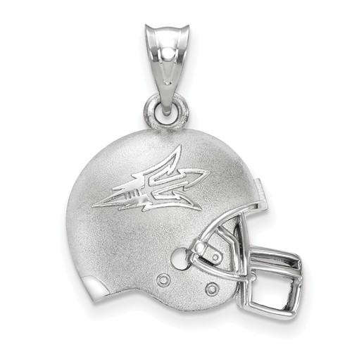 Arizona State University Football Helmet Pendant Sterling Silver