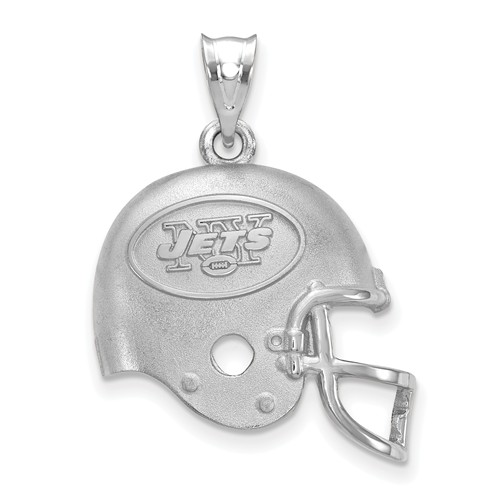 New York Jets Football Helmet Pendant Sterling Silver