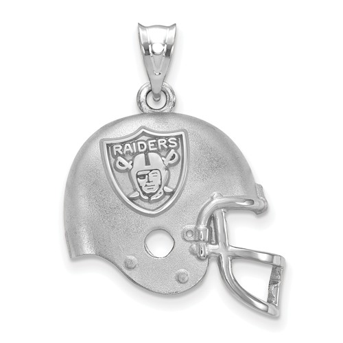 Oakland Raiders Football Helmet Pendant Sterling Silver