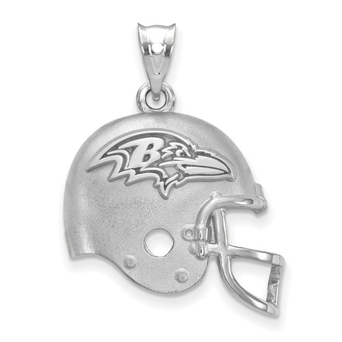 Baltimore Ravens Football Helmet Pendant Sterling Silver