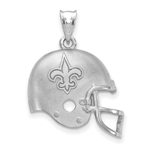 New Orleans Saints Football Helmet Pendant Sterling Silver