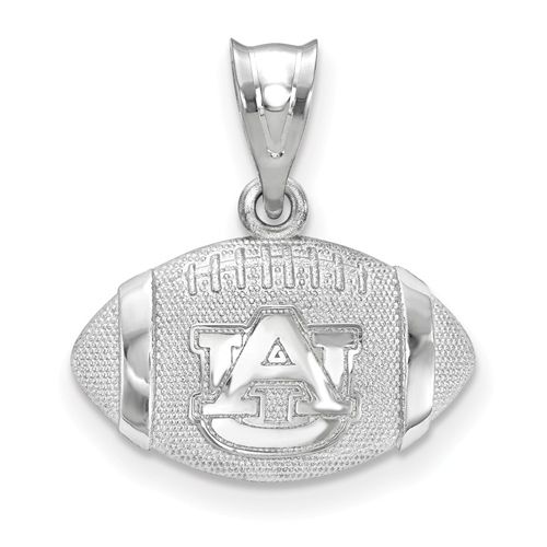 Sterling Silver Auburn University Football Pendant