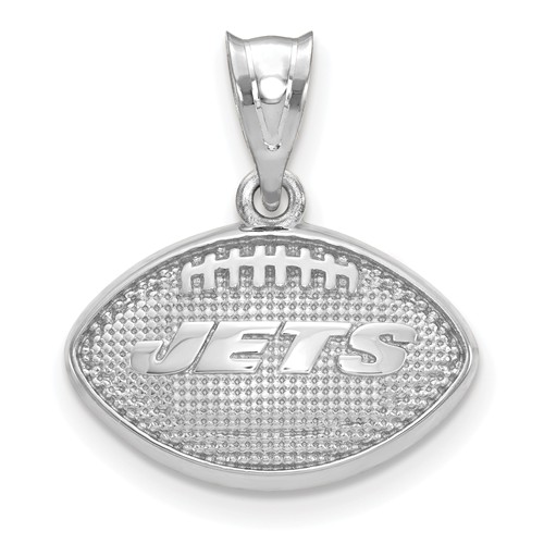New York Jets Football Pendant Sterling Silver