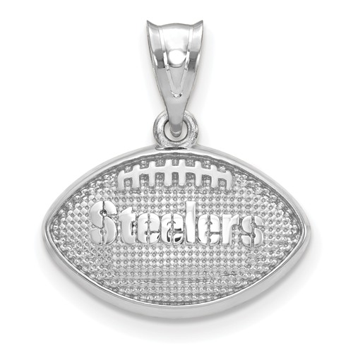 Pittsburgh Steelers Football Pendant Sterling Silver