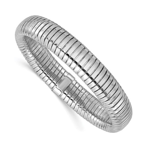 Sterling Silver Ladies' Tubogas Stretch Bracelet