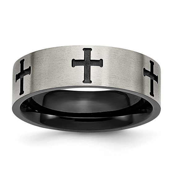 Buy The Men Thing Black Stainless Steel Pure Titanium Ring For Men And Boys  Online at Best Prices in India - JioMart.