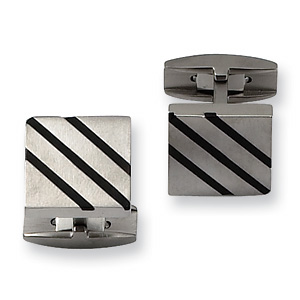 Titanium Black Accent Cufflinks